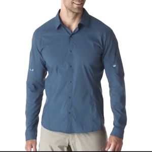 Arctery’x Men’s Elaho Hiking Shirt, Sz L Navy